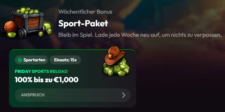 Sport Willkommensbonus